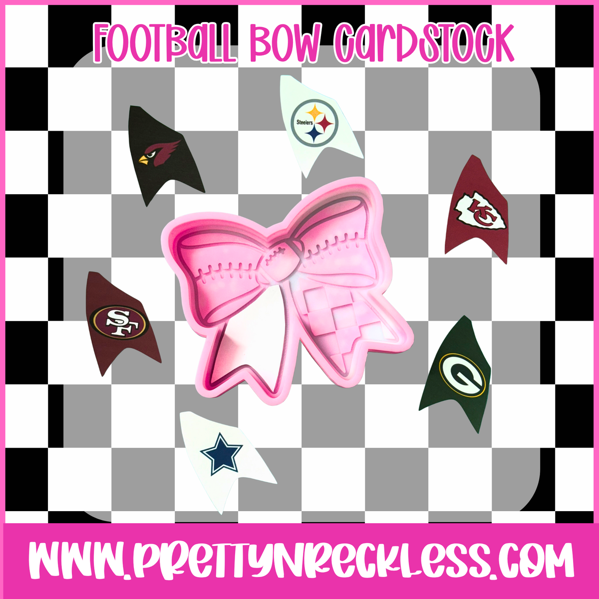 FOOTBALL BOW| CARDSTOCK