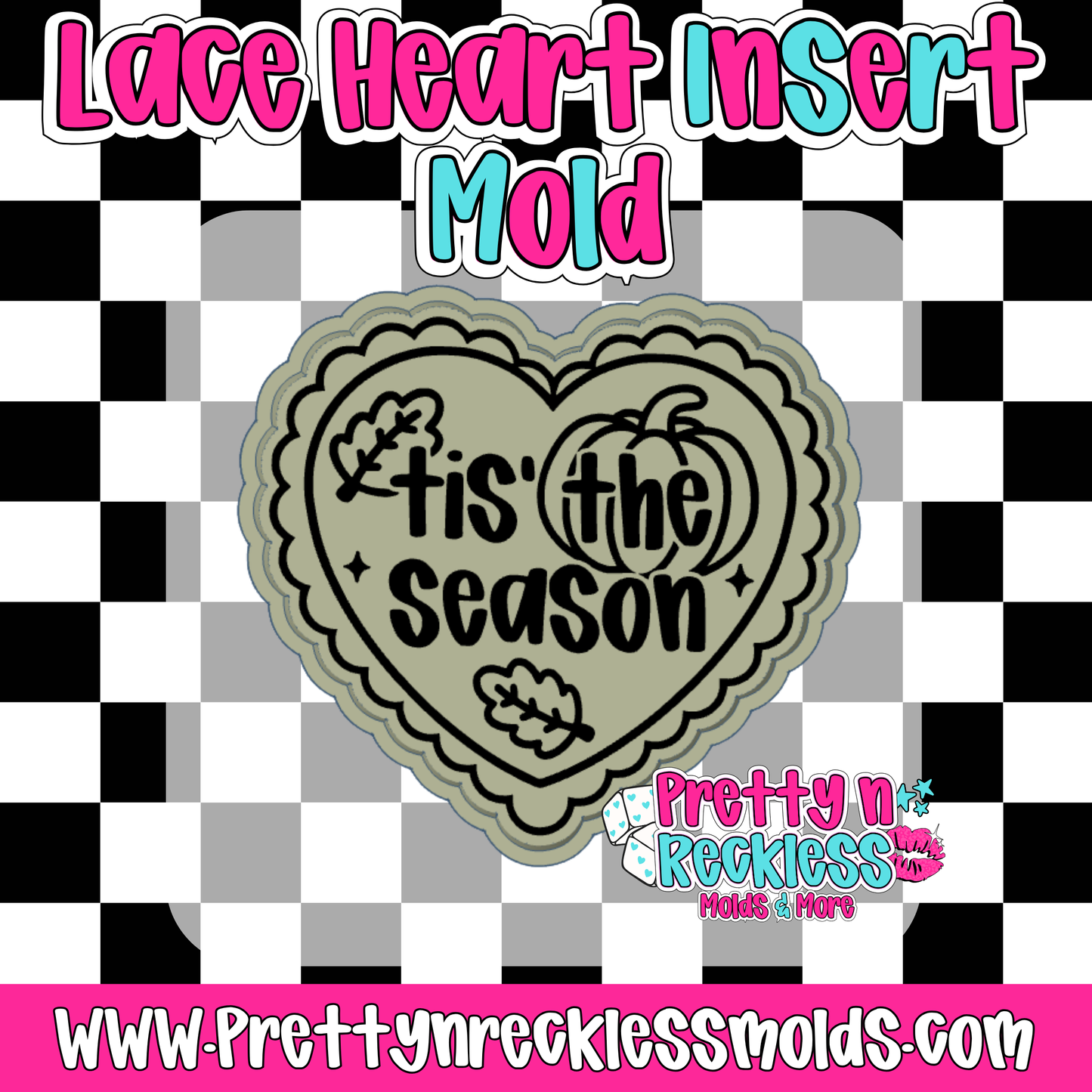 FALL TIS’ THE SEASON| LACE HEART INSERT MOLD