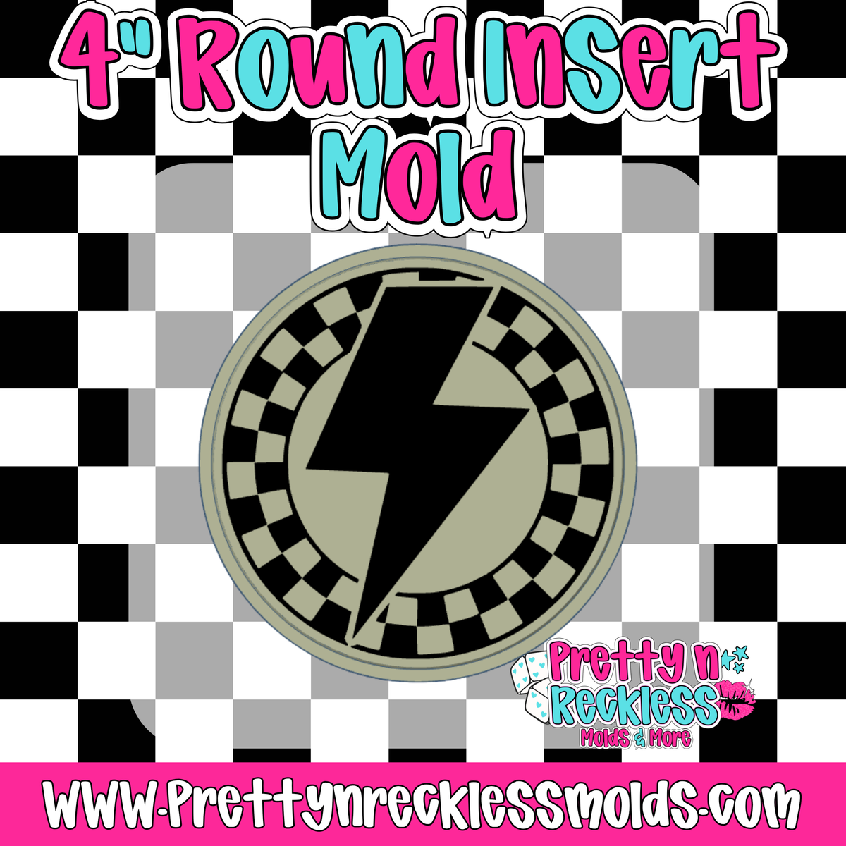 LIGHTING BOLT | 4” ROUND INSERT MOLD