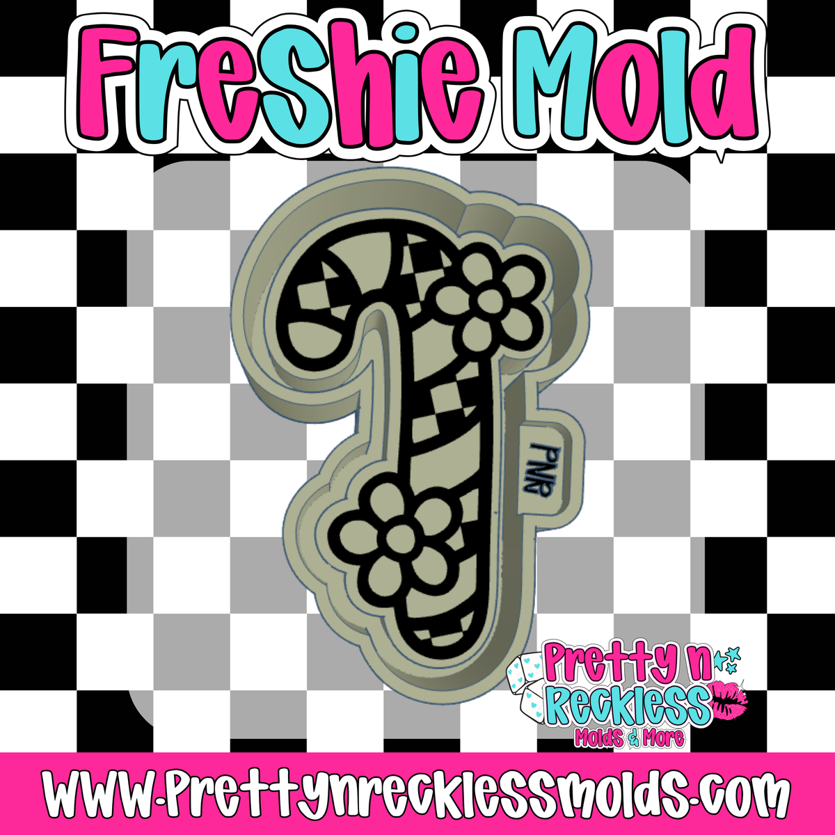 CHECKERED RETRO CANDY CANE