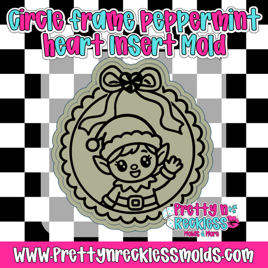 ELF| CIRCLE FRAME PEPPERMINT HEART INSERT MOLD
