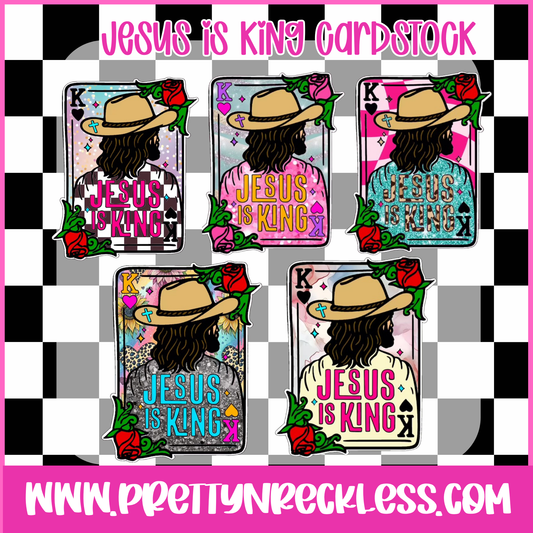 JESUS IS KING| CARDSTOCK GRAB BAG 10 COUNT