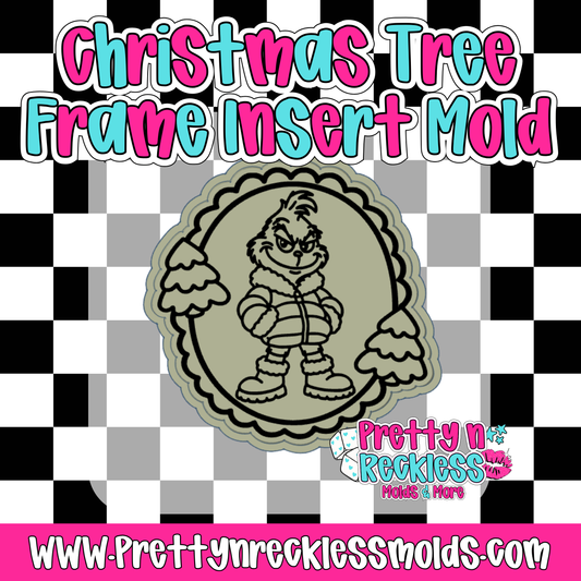 GRINCH| CHRISTMAS TREE FRAME INSERT MOLD