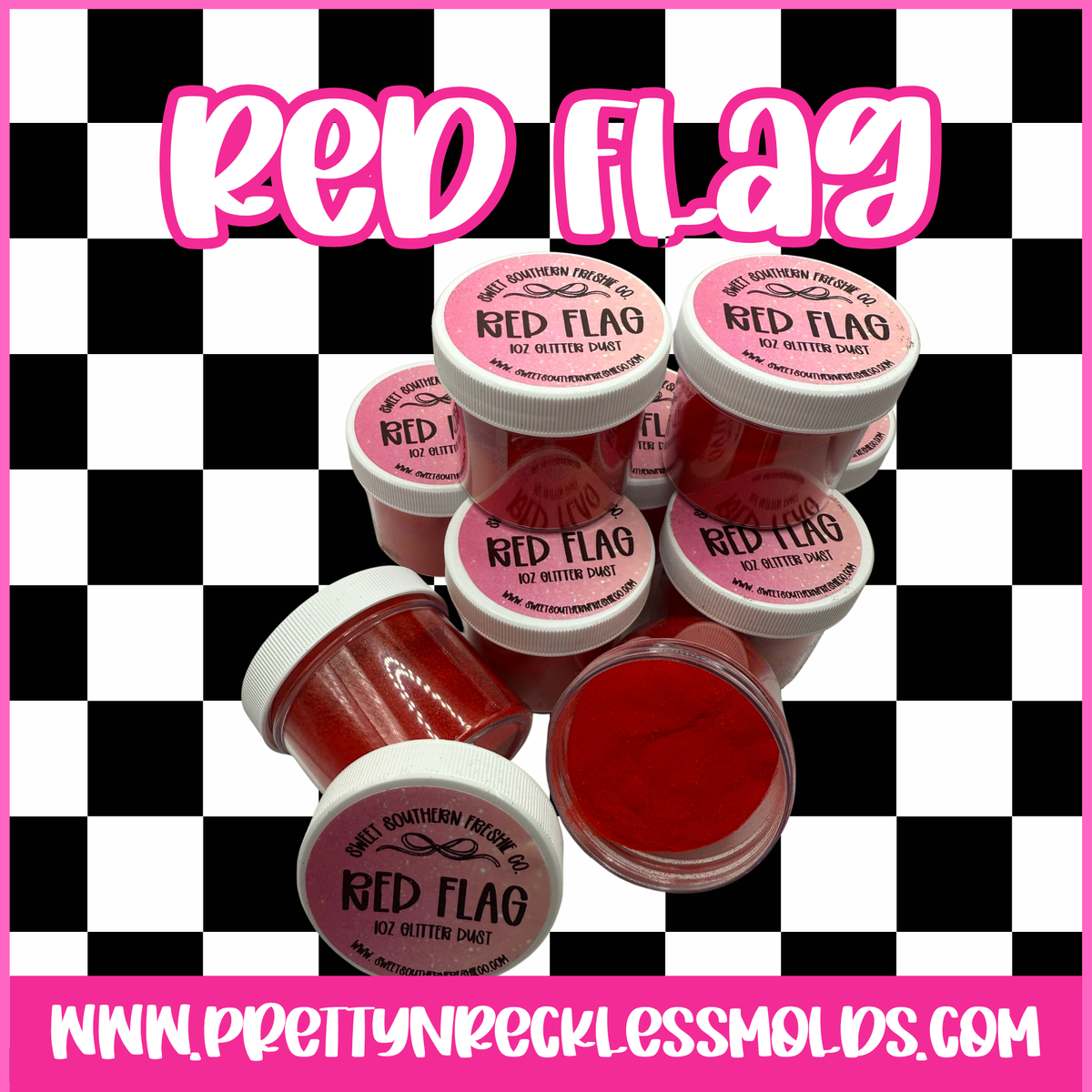 RED FLAG | 1 OZ GLITTER DUST