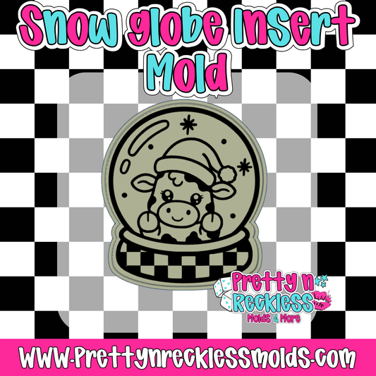 SANTA COW|SNOW GLOBE INSERT
