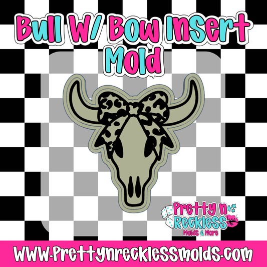 CHEETAH BOW BULL| BULL WITH BOW INSERT MOLD