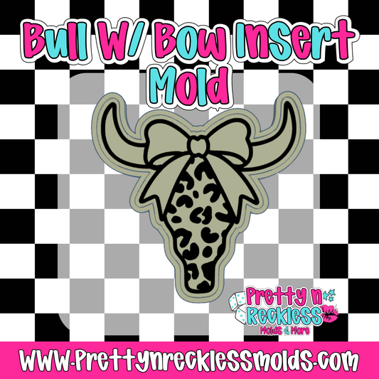 CHEETAH BULL| BULL WITH BOW INSERT MOLD