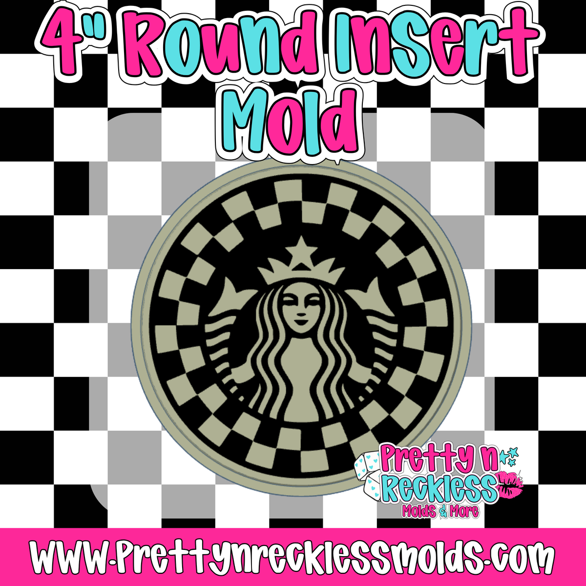 STARBUCKS MERMAID| 4” ROUND INSERT MOLD