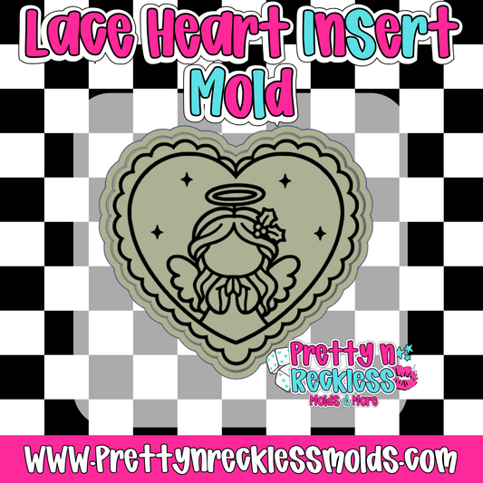 ANGEL TIS’ THE SEASON| LACE HEART INSERT MOLD